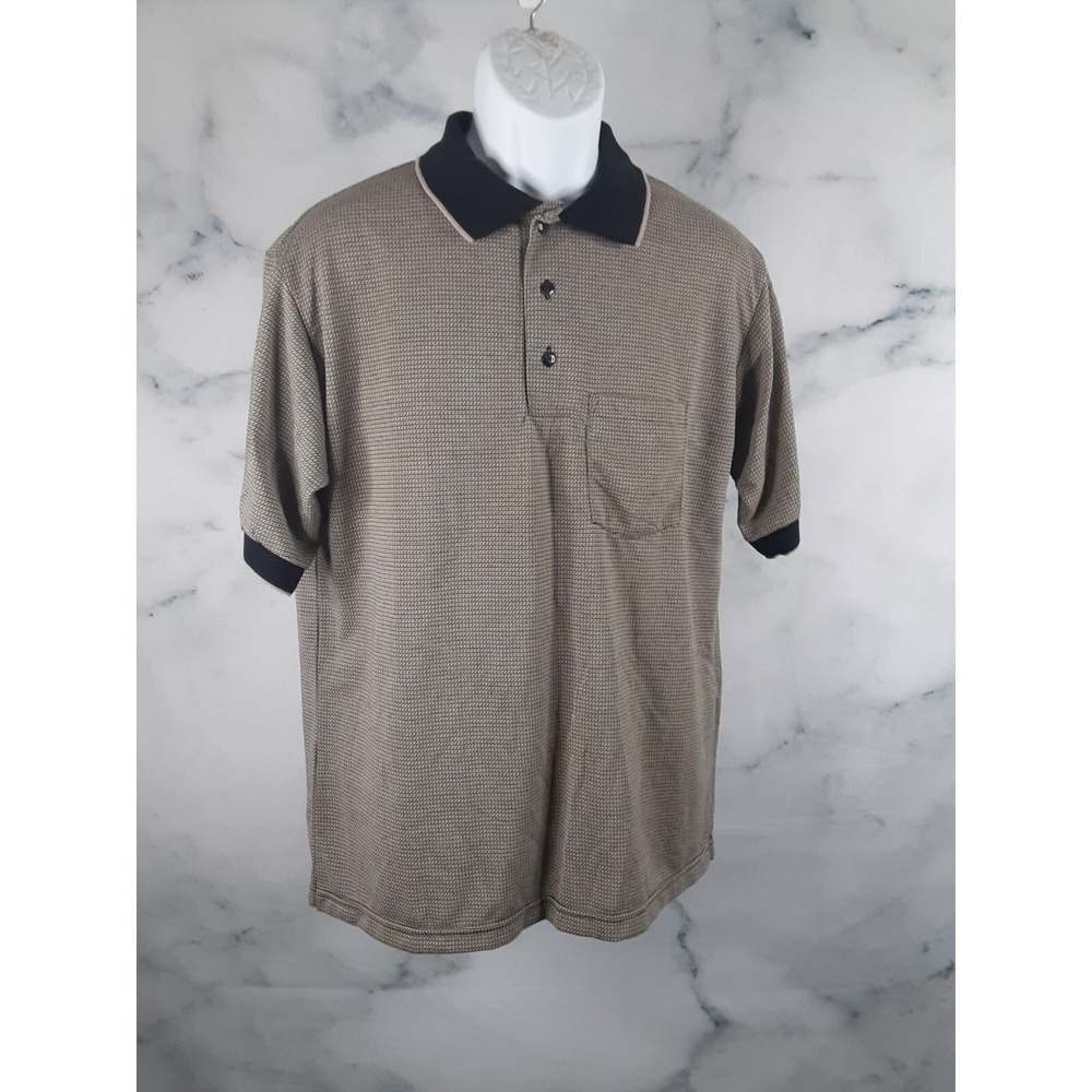 American Wear Polo Tan Shirt Men's Medium M